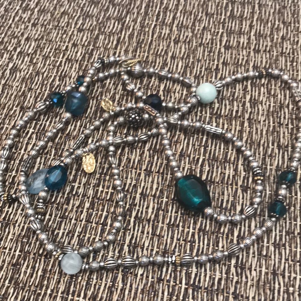 Beautiful long accent Chico’s necklace never worn